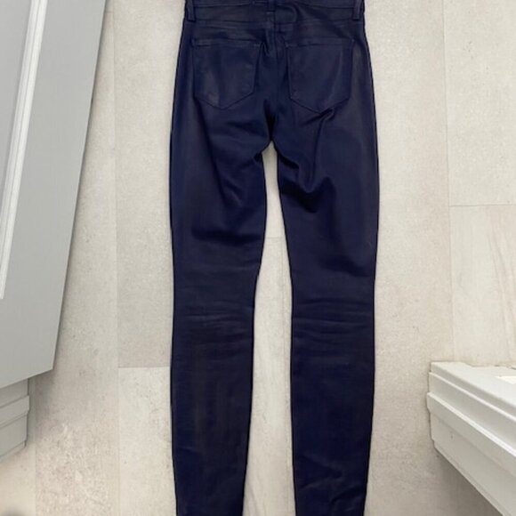 L'AGENCE Jyothi High Waist Split Ankle Skinny Jeans Midnight Blue 24 - Picture 11 of 13